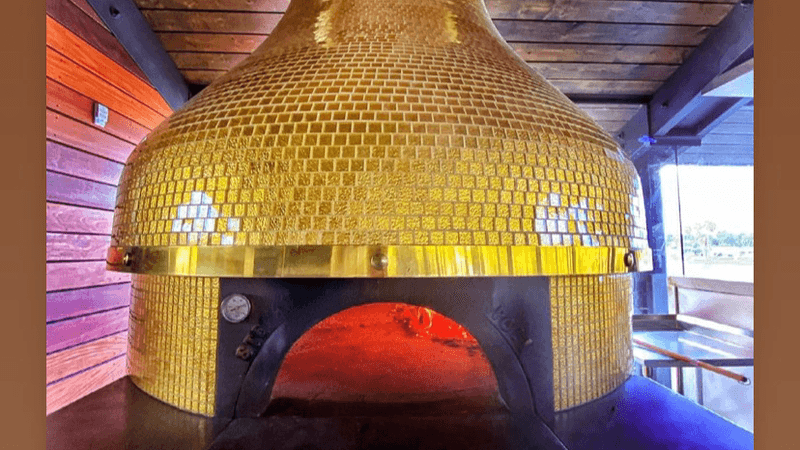 California's Dreamiest Lakeside Dining Deck Serves Fresh Pasta With Sunset Views - Decor Hint Artisan Pizza From A Striking Gold Oven