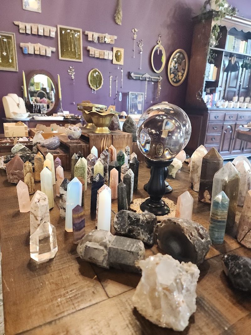 Crystals And Jewelry Sparkle Across The Displays