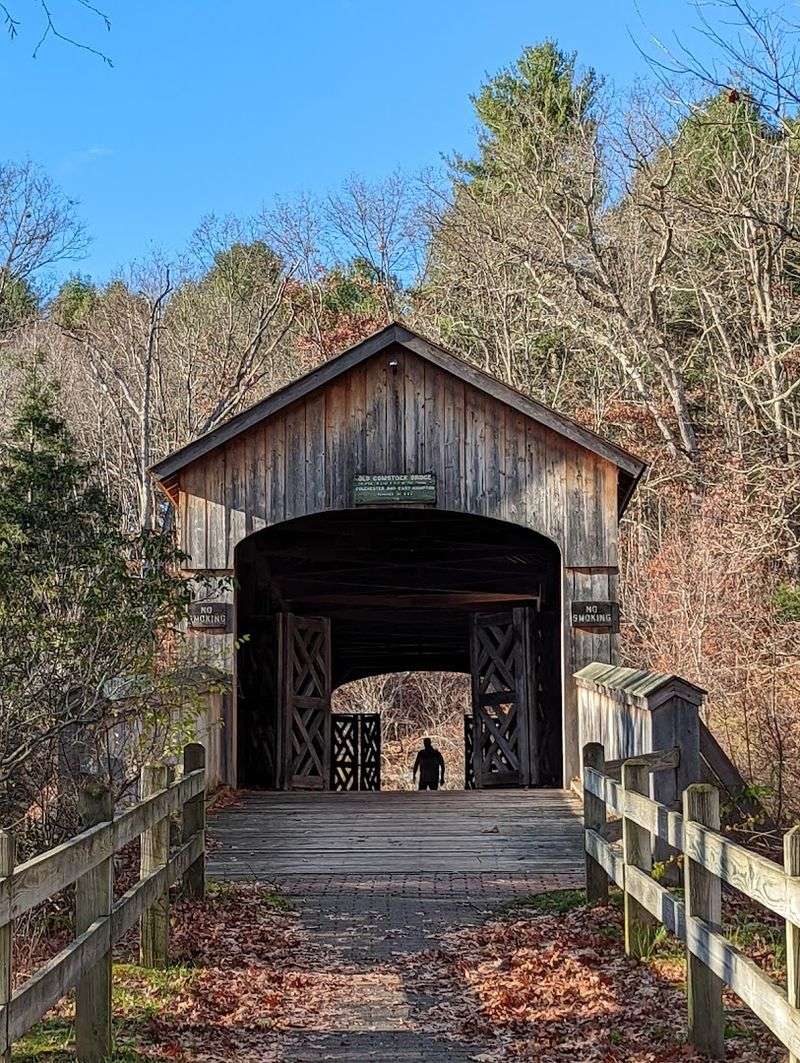The Mysterious Connecticut Covered Bridge You Might Want To Avoid After Dark - Decor Hint The Present Bridge Has Stood Since Eighteen Seventy Three
