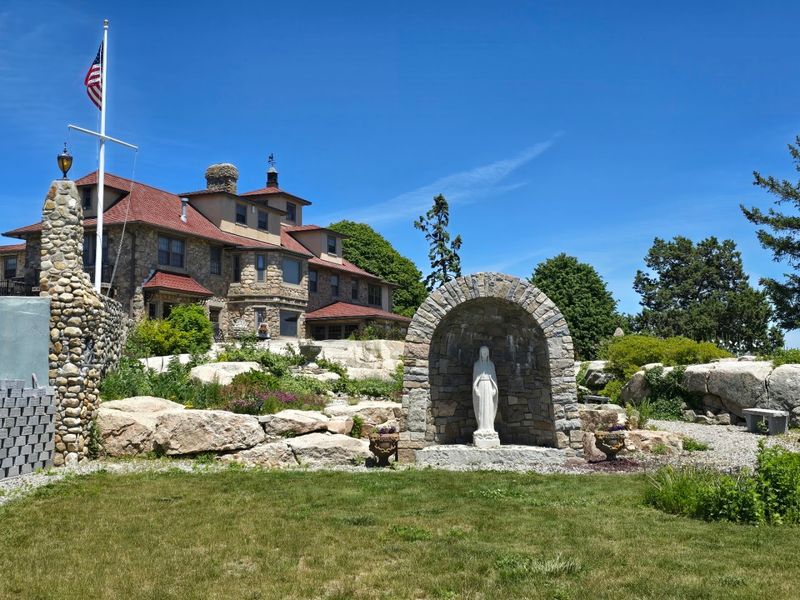 Fieldstone Walls Hold Stones From Distant Shrines