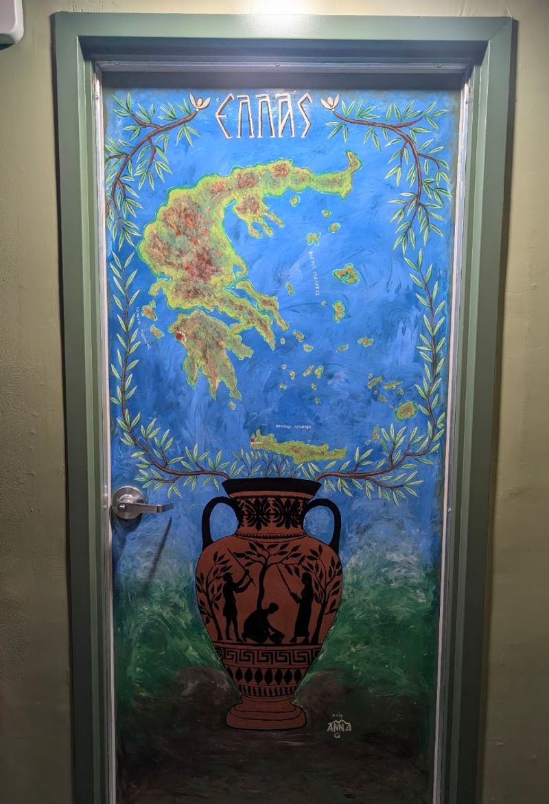 Olive Branch Murals Hide Stories From Greek Mythology