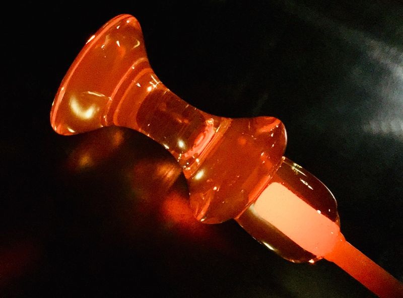 The Glass Reaches Around 2,000 Degrees