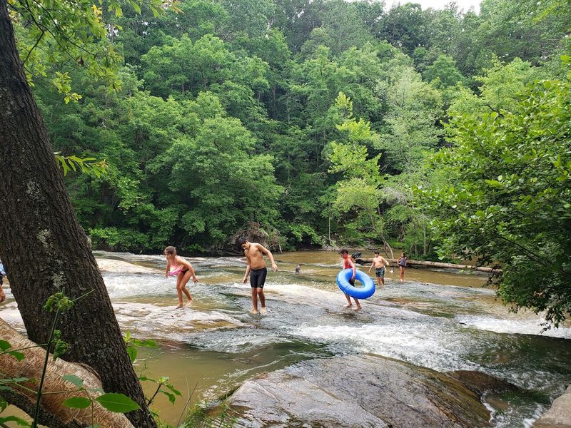 Natural Rock Slides That Kids And Adults Both Love