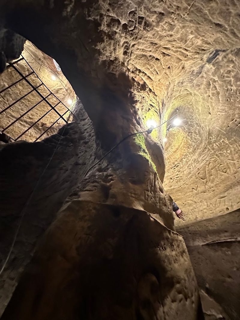 Explore Three Chambers Carved Through Dakota Sandstone