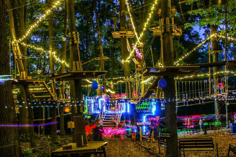 Ultimate Outdoor Adventure Spot In Connecticut Where The Trees Become The Playground - Decor Hint Glow Nights Add Extra Excitement