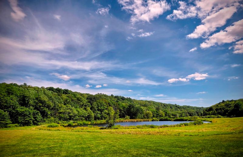 Burr Pond And Sunnybrook Waiting Beyond The Neighborhoods