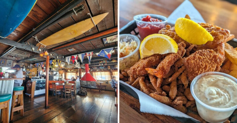 Fried Clams Get A Floating California Twist At This Wilmington Seafood Barge