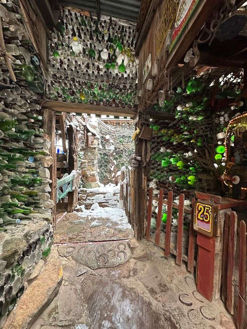 A Mountain Road In New Mexico Leads To A Museum Built By One Man's Hands - Decor Hint Walls Built From 50,000 Bottles