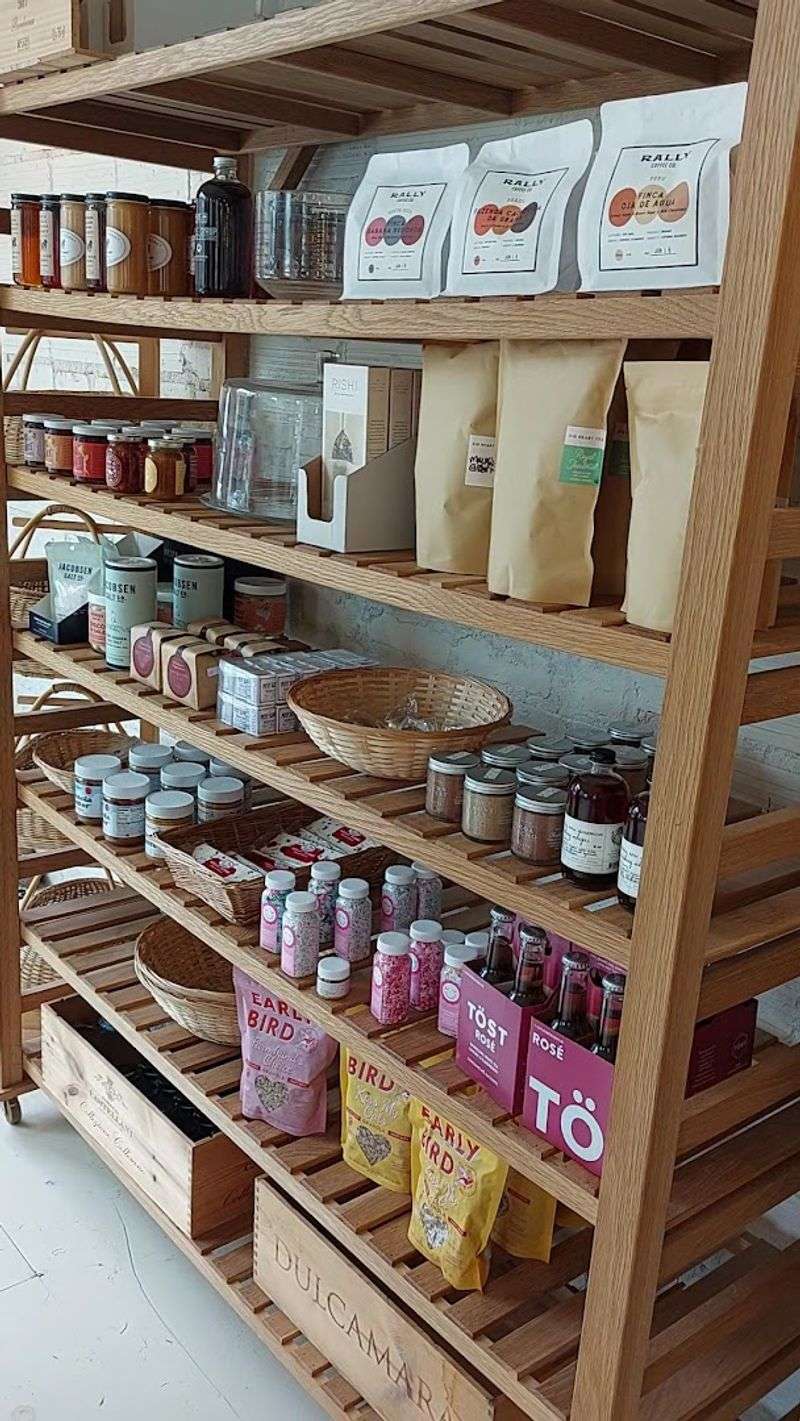 The Market Shelves Add A General Store Feel