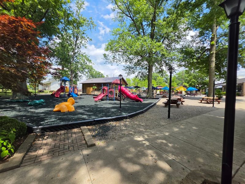 The Spacious Outdoor Picnic Area Near The Ohio River