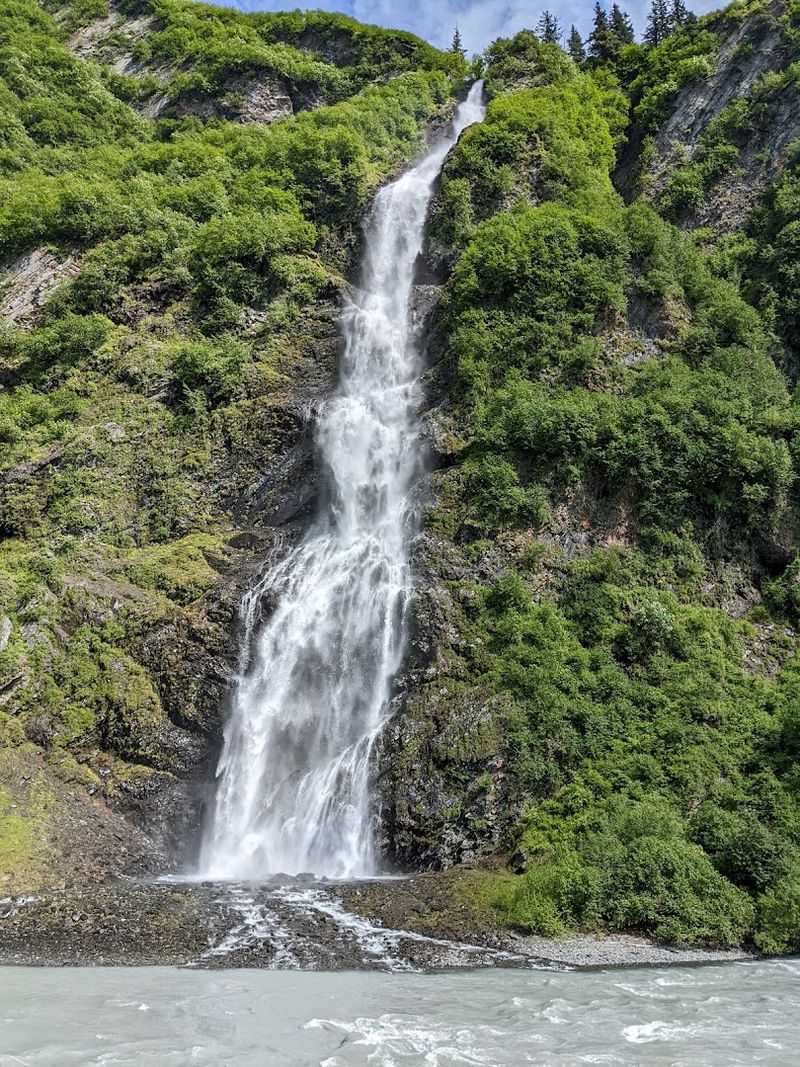 Bridal Veil And Horsetail Falls, Keystone Canyon, Valdez