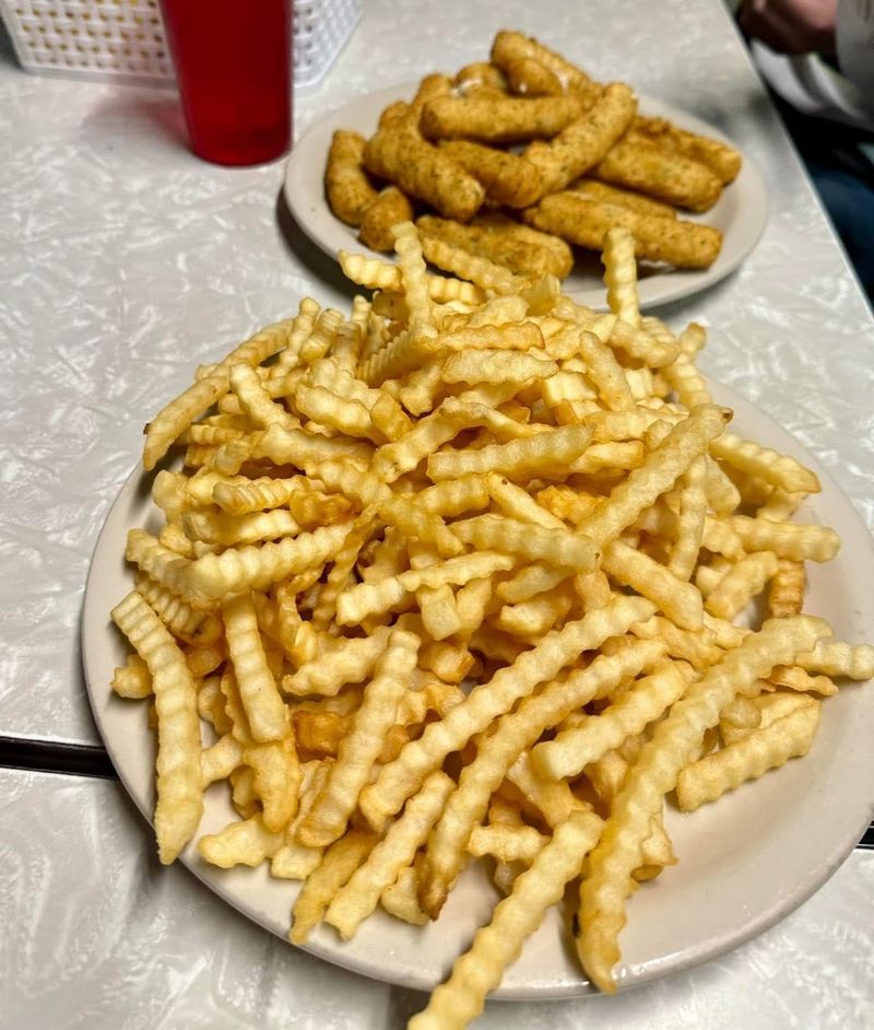 Split A Mountain Of Crinkle-Cut Fries