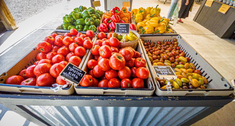 Wander Past The Fruit Tables And Watch Your Basket Fill Itself
