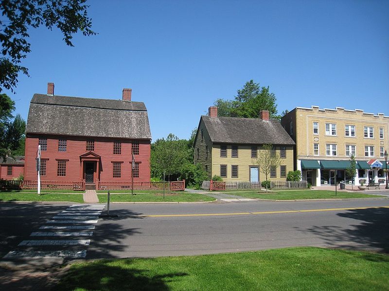 Colonial Homes And Brick Walkways