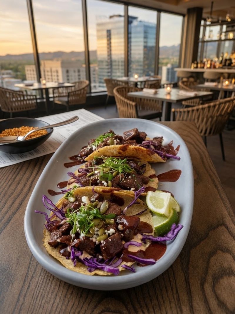 This New Idaho Rooftop Restaurant Serves Dinner 16 Floors Above Downtown - Decor Hint Share Small Plates While Looking Toward The Foothills