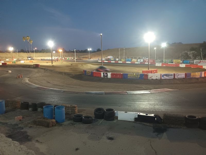 This Historic California Go-Kart Track Turns Legendary Banked Corners Into A Full-Throttle Racing Rush - Decor Hint Night Racing Under Track Lights