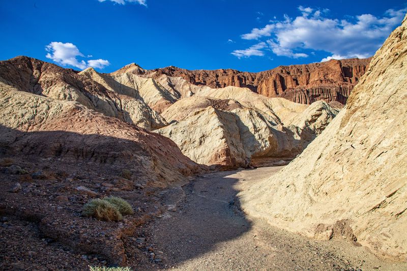 These 12 California Trails Lead To Giant Boulders, Slot Canyons, And Surreal Rock Formations - Decor Hint Golden Canyon, Gower Gulch, and Badlands Loop, Death Valley National Park