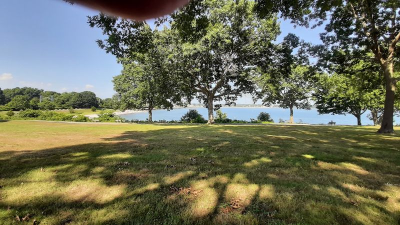 Blufftop Lawns Overlook The Water