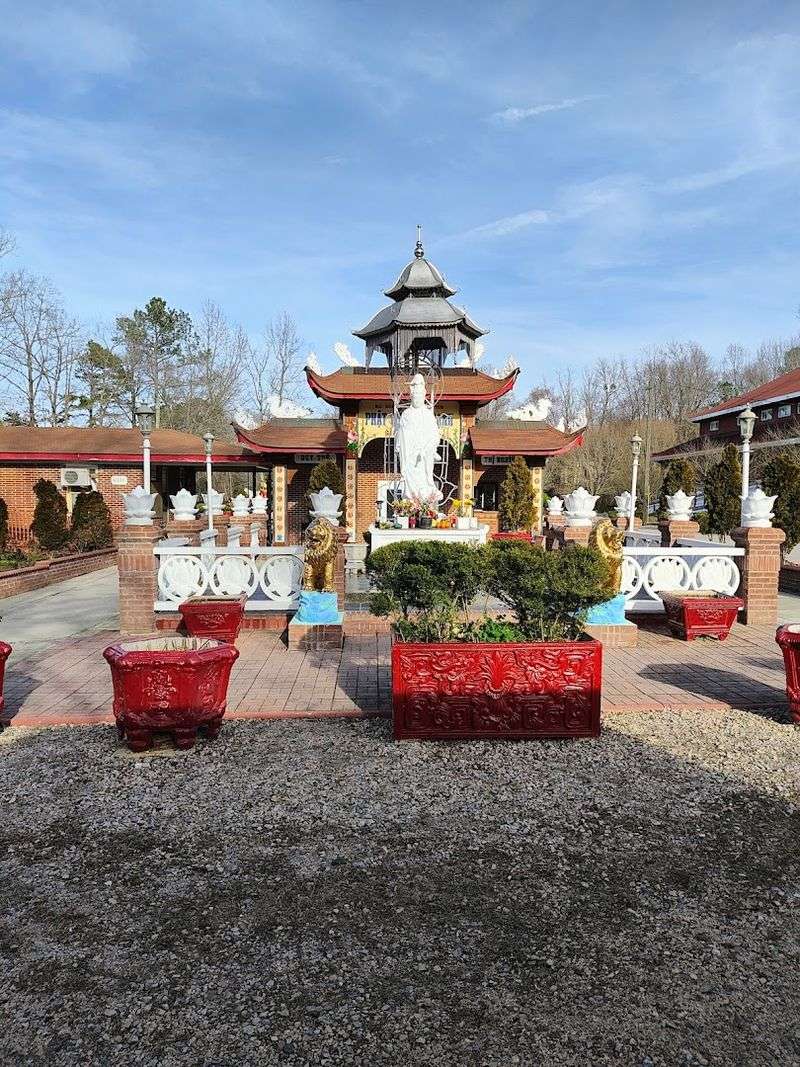This North Carolina Buddhist Temple Has A Giant Sleeping Buddha Hiding In Plain Sight - Decor Hint Vietnamese Buddhist Traditions Shape The Whole Setting