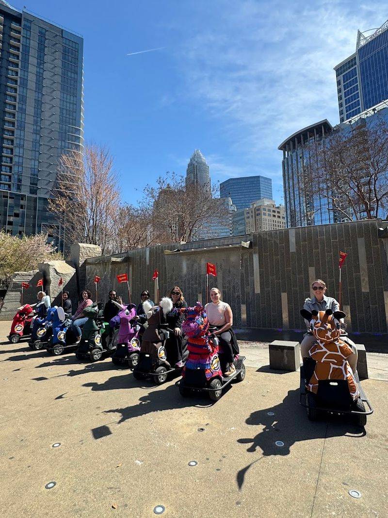 This North Carolina Tour Lets You Glide Through Uptown On Segways And Giant Motorized Stuffed Animals - Decor Hint See Charlotte's Skyline From A Completely Different Perspective