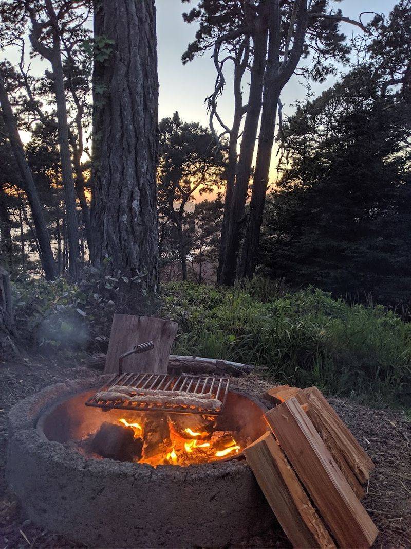 This California Glamping Retreat Puts Heated Beds And Hot Showers In A Coastal Forest - Decor Hint Every Tent Comes With Its Own Fire Ring