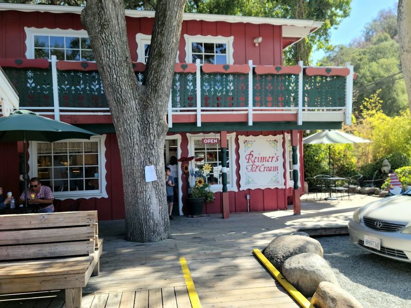Visit The Little Red Gingerbread-Style Shop Near Sequoia