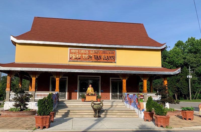 This North Carolina Buddhist Temple Has A Giant Sleeping Buddha Hiding In Plain Sight - Decor Hint This Raleigh Sanctuary Turns A Small Detour Into A Moment