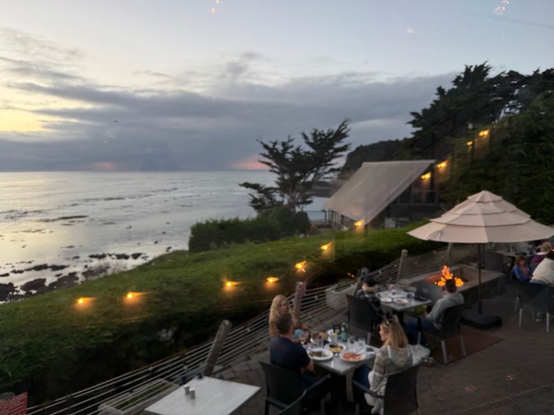 The Outdoor Patio Has Fire Pits