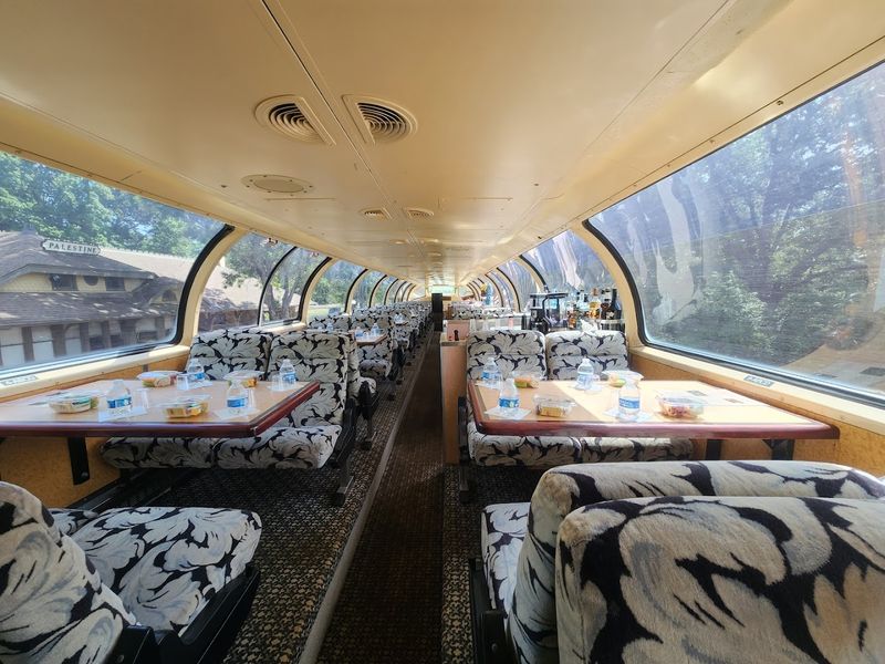 Arriving At Rusk Depot For Lunch