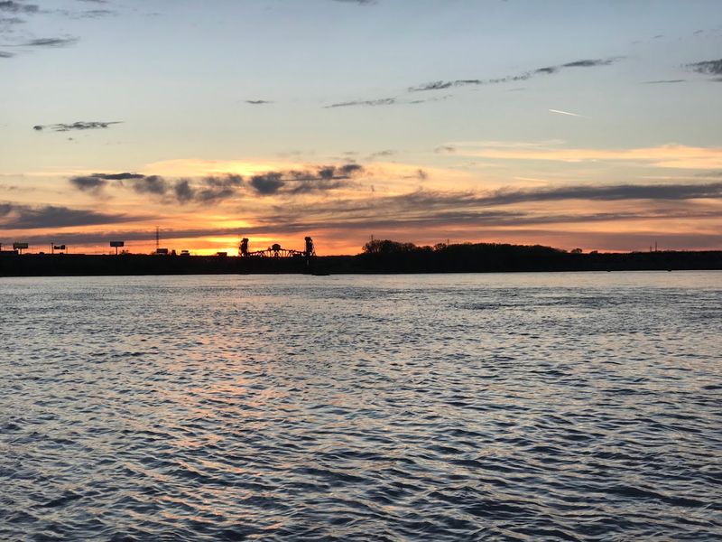 Sunrise And Sunset On The Waterfront