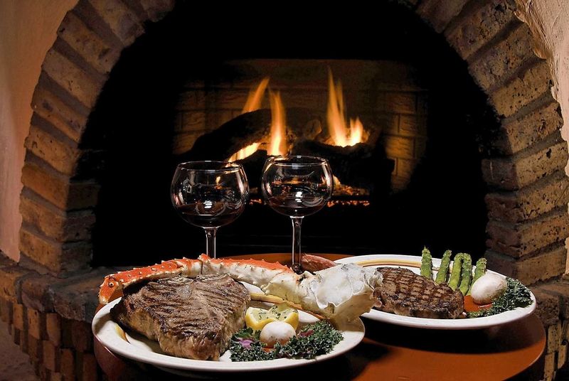 Fireplace Nooks Make Dinner Feel Especially Cozy