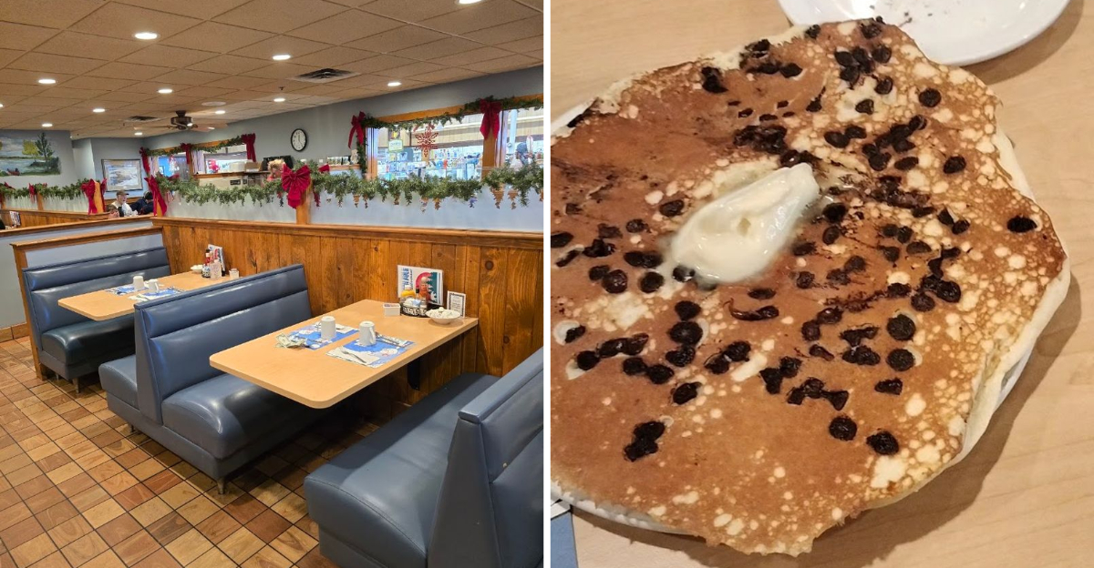 The Pancakes At This Minnesota Diner Are Almost Too Big For The Plate - Decor Hint