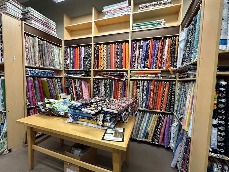 Fleece And Home Decor Fabrics Fill The Back Half