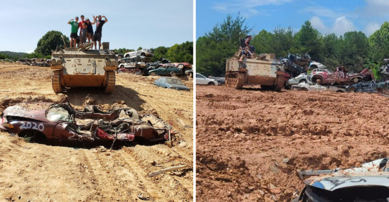 The Wildly Entertaining Park In Georgia Where You Can Crush Cars With A Real Army Tank