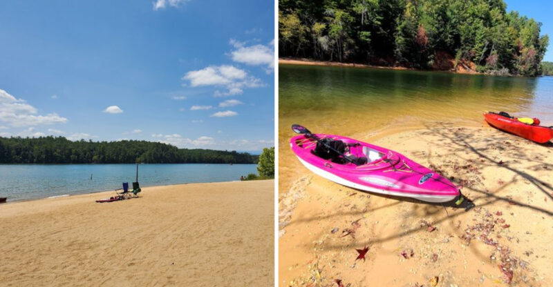 This Crystal-Clear Mountain Beach Feels Like A Hidden North Carolina Oasis Most Travelers Miss