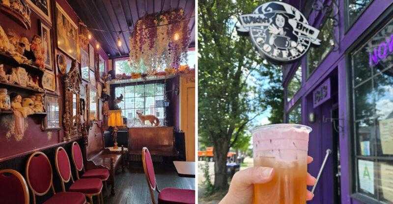 This Kentucky Café Serves Deliciously Fun Coffee And Desserts Inside A Witchy Theme Wonderland