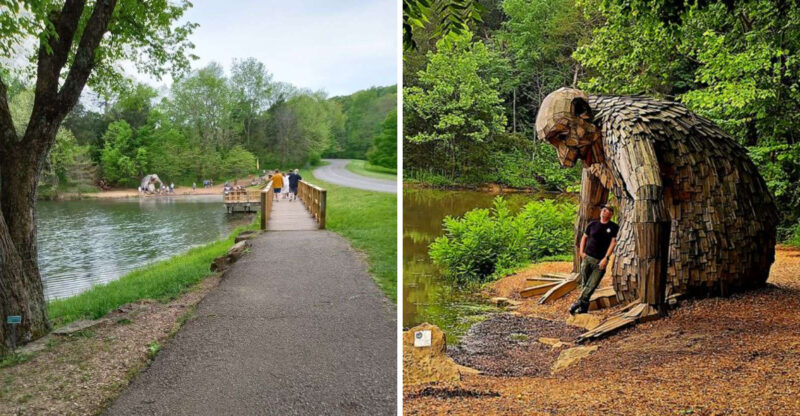 This Kentucky Trail Leads Families Past Sleeping Giants, And Kids Follow Their Footprints To Find Them
