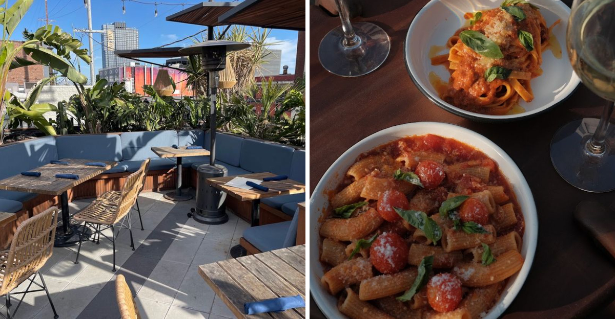This New California Rooftop Restaurant Pairs Italian Latin Food With Movies On A 170 Inch Screen - Decor Hint