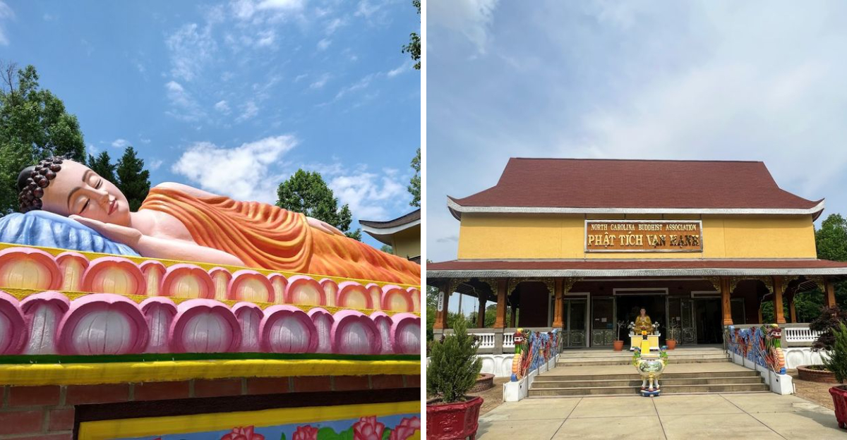 This North Carolina Buddhist Temple Has A Giant Sleeping Buddha Hiding In Plain Sight - Decor Hint