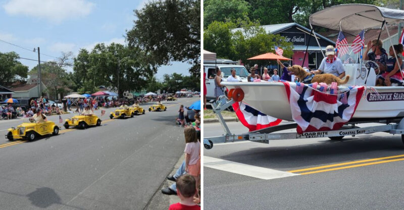 This North Carolina Fourth Of July Festival Turns A Patriotic Parade Into A Coastal Spectacle