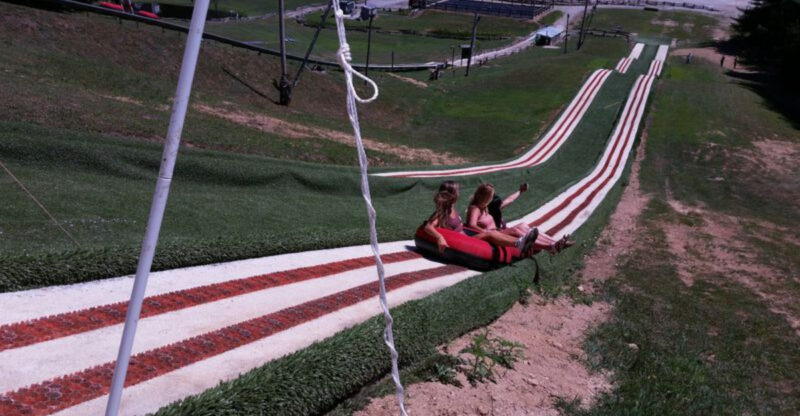 This North Carolina Mountain Tubing Hill Sends Riders Flying Downhill In The Middle Of Summer