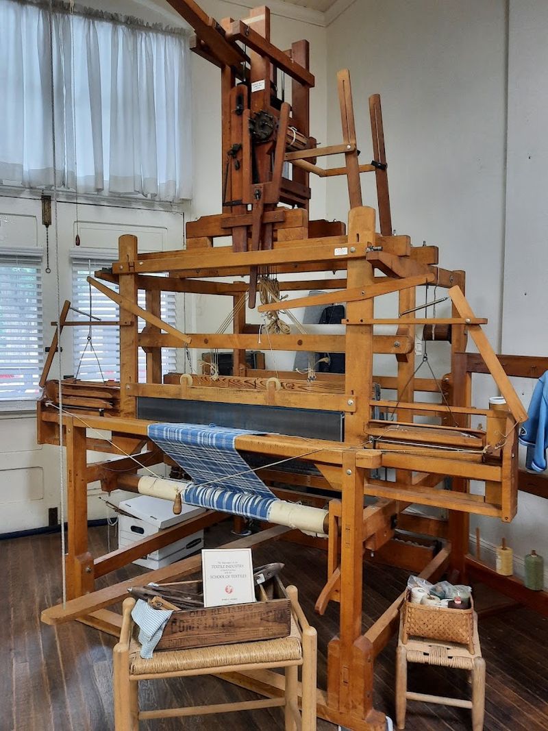 This North Carolina Museum Is Packed With Antique Sewing Machines, Giant Looms, And A Working Knitting Machine - Decor Hint Massive Looms Make The Room Feel Industrial