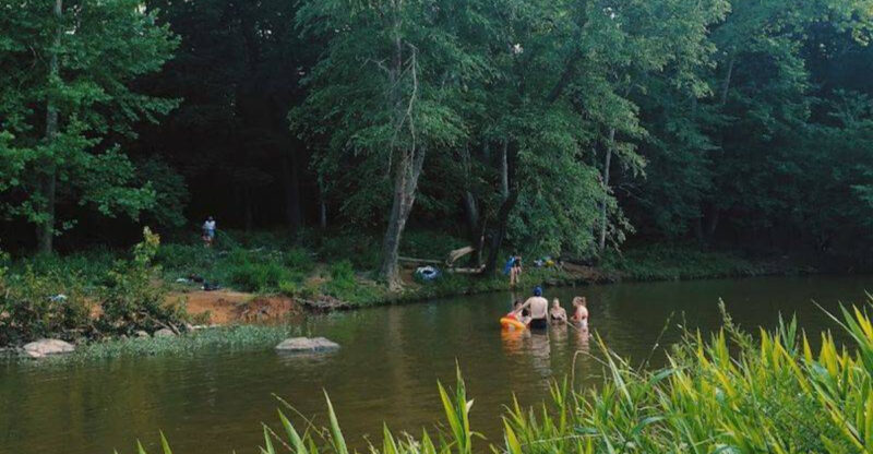 This North Carolina Swimming Hole Comes With A 1700s Mill Legend And A Treasure Nobody Ever Found