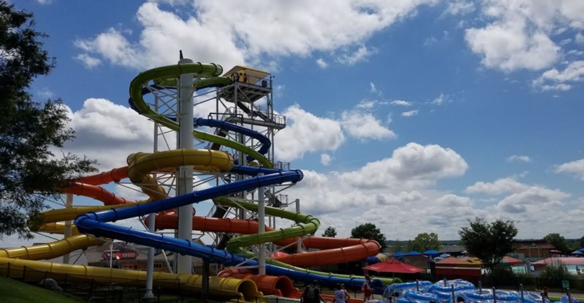 This North Carolina Waterpark Transforms Into A Glowing After Dark Escape On Summer Nights - Decor Hint