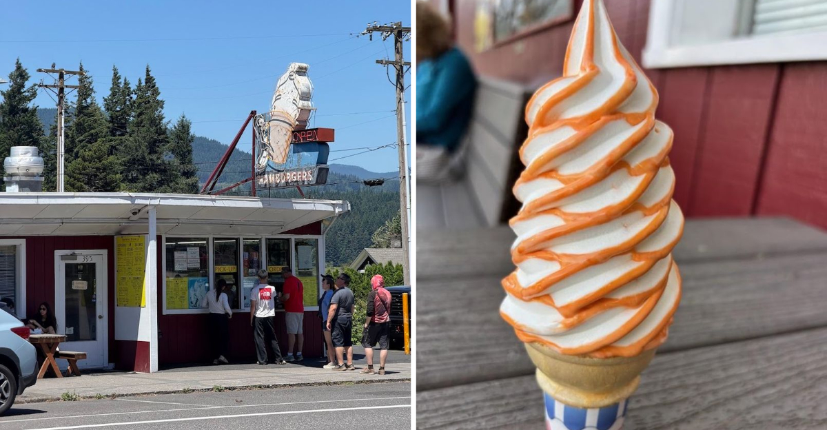 This Oregon Drive In Is Famous For Serving Giant Ice Cream Cones - Decor Hint