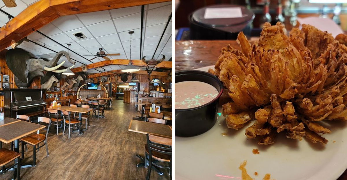This Roadside Nebraska Steakhouse Serves Thick Cut Onion Rings With Their Own Signature Sauce - Decor Hint