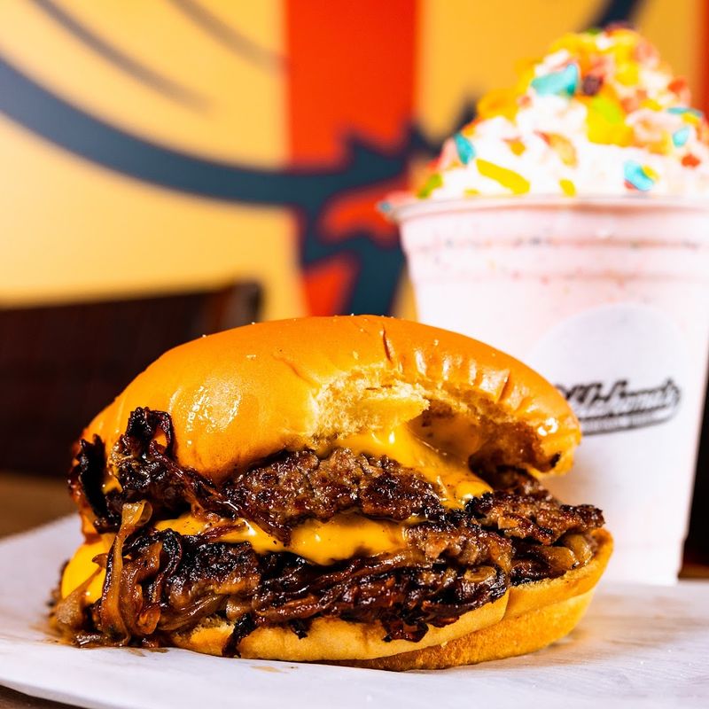 Start With The Fried Onion Burger Before Anything Else Distracts You