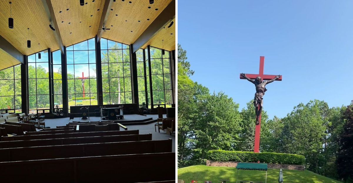 This Towering 55 Foot Michigan Crucifix Ranks Among The States Most Striking Sacred Sites - Decor Hint