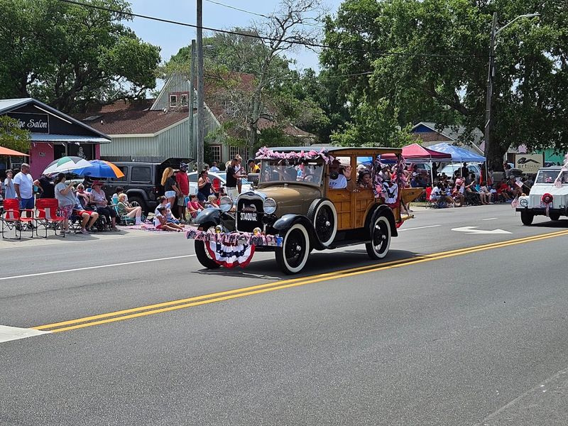 Follow The Red, White, And Blue Toward The River