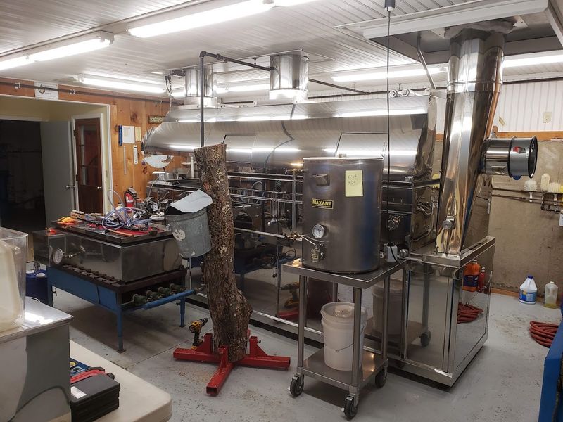 Steam And Maple Sweetness Fill The Boiling Room